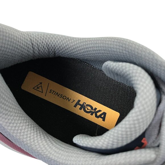 Hoka One One Stinson 7 Trail Running Shoes Mens Size 10 D Castlerock Cabernet - Picture 8 of 10